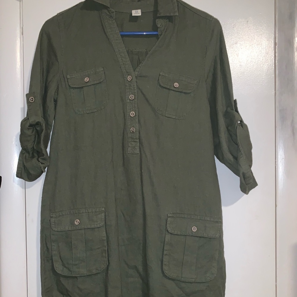 long green cover up dress